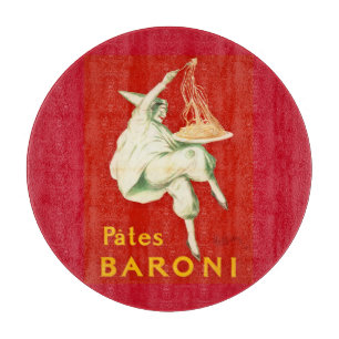 Pates Baroni Cappiello Vintage Werbung Schneidebrett