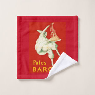 Pates Baroni Cappiello Vintage Werbung Waschlappen