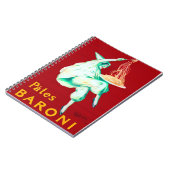 Pates Baroni Spaghetti Vintage Poster Notizblock (Linke Seite)