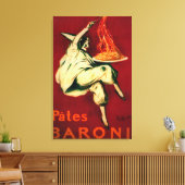 Pates Baroni Vintag PosterEurope Leinwanddruck (Insitu (Wohnzimmer))