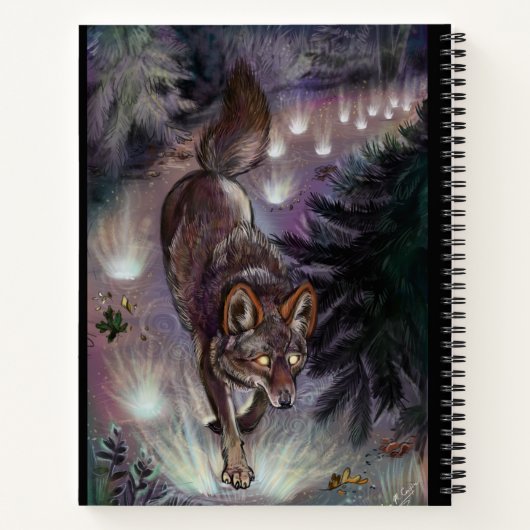 Path Illuminate Sketchbook Notebook Notizblock (Rückseite)