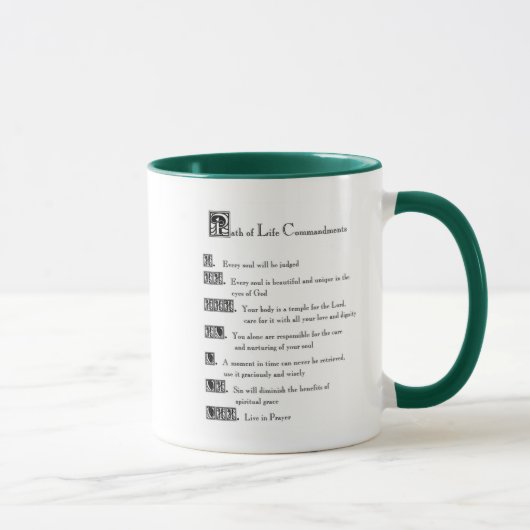 Path of Life Commandments Tasse (Rechts)