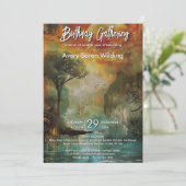 Path of Light | Nature Inspired Composition Einladung (Stehend Vorderseite)