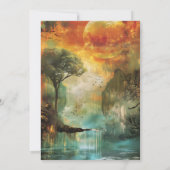 Path of Light | Nature Inspired Composition Einladung (Rückseite)