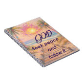 Path of Peace: Grace at Sunset Notizblock (Rechte Seite)