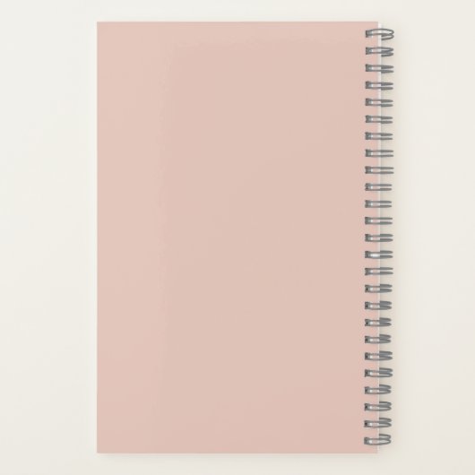 Path of Petals – Elegant Gold Flower Trail Journal Notizblock (Rückseite)