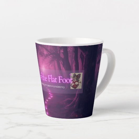 Path of the Flat Foot Small Latte Mug Milchtasse (Rechte Ecke)