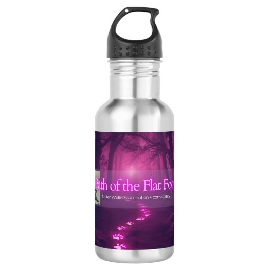 Path of the Flat Foot water bottle Edelstahlflasche (Vorderseite)