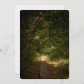 Path through forest feiertagskarte (Vorne/Hinten)