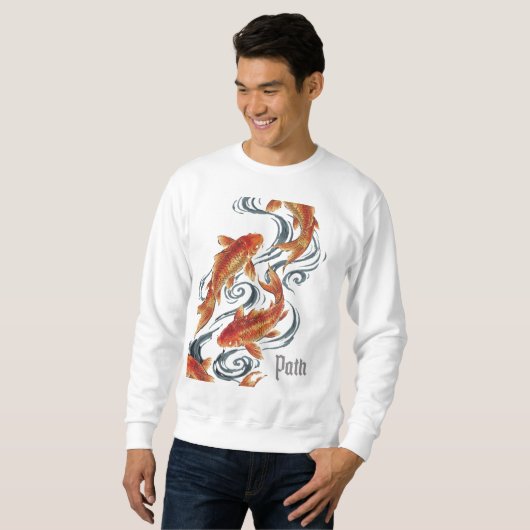 Path – Timeless Koi Symbol of Growth, Direction Sweatshirt (Vorne ganz)