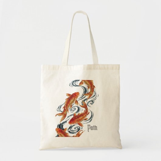 Path – Timeless Koi Symbol of Growth, Direction Tragetasche (Vorne)