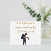 Path To Mindfulness And Success Collection Postkarte (Stehend Vorderseite)