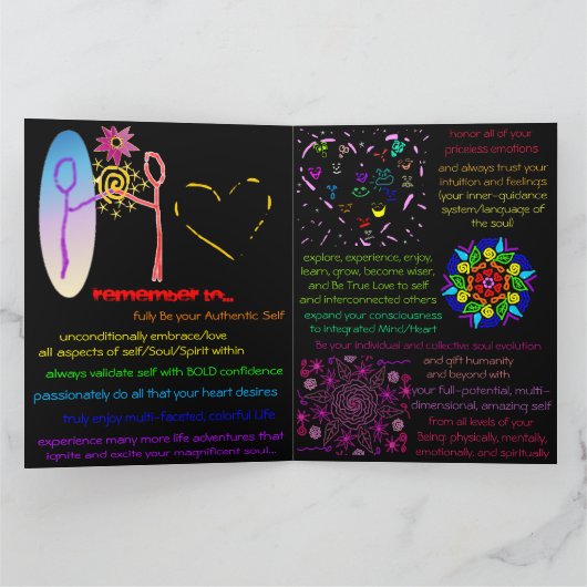 Path to Ultimate Freedom Graduation Card Karte (Innenseite)