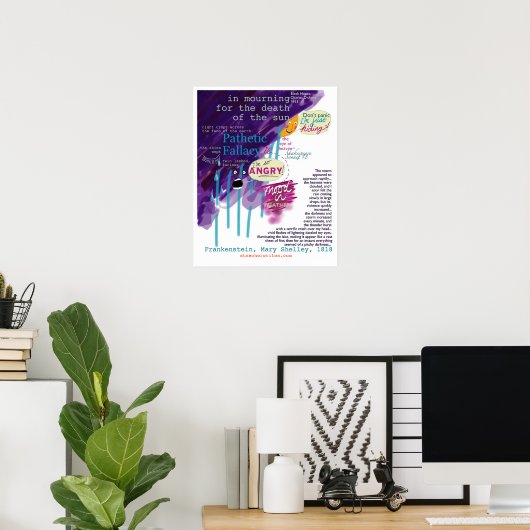 Pathetic Fallacy KS2 KS3 Poster Englische Literatu (Heimbüro)