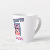 Pathetic Human - Funny Cat Design Milchtasse (Rechte Ecke)