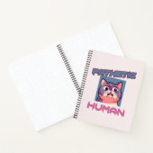 Pathetic Human - Funny Cat Design Notizblock (Innenseite)