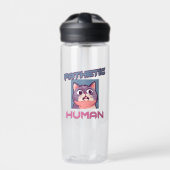Pathetic Human - Funny Cat Design Trinkflasche (Vorderseite)