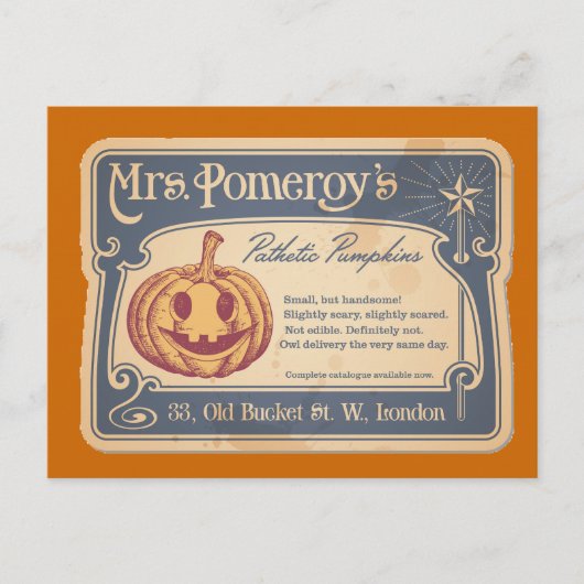 Pathetic Pumpkins Postcard Postkarte (Vorderseite)