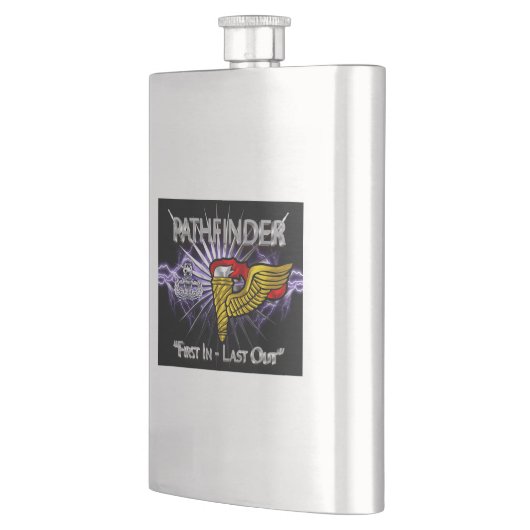 Pathfinder-Abzeichen -"First in Last Out" Flachmann (Links)
