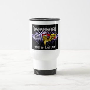 Pathfinder-Abzeichen -"First in Last Out" Reisebecher