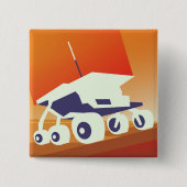 Pathfinder auf der Mars-Weltraumkunst Button (Vorderseite)