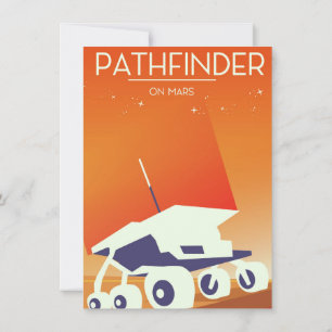 Pathfinder auf der Mars-Weltraumkunst Einladung