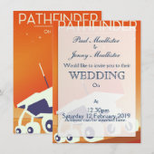 Pathfinder in Mars Art Einladung (Vorne/Hinten)