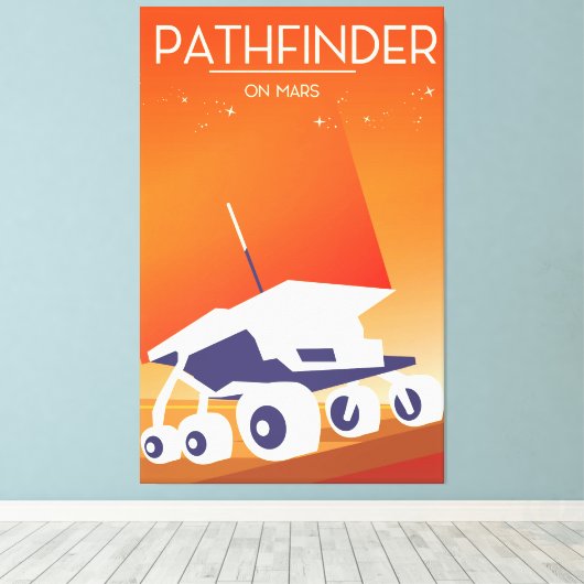 Pathfinder in Mars Art Leinwanddruck (Insitu (Holzboden))
