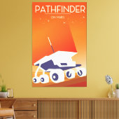 Pathfinder in Mars Art Leinwanddruck (Insitu (Wohnzimmer))