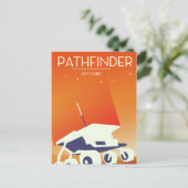 Pathfinder in Mars Art Postkarte (Stehend Vorderseite)