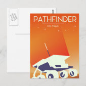 Pathfinder in Mars Art Postkarte (Vorne/Hinten)