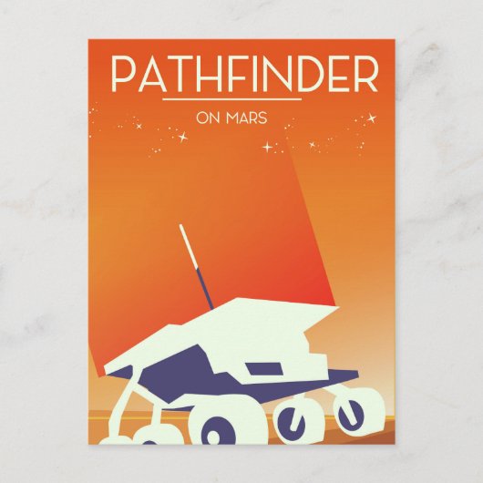 Pathfinder in Mars Art Postkarte (Vorderseite)