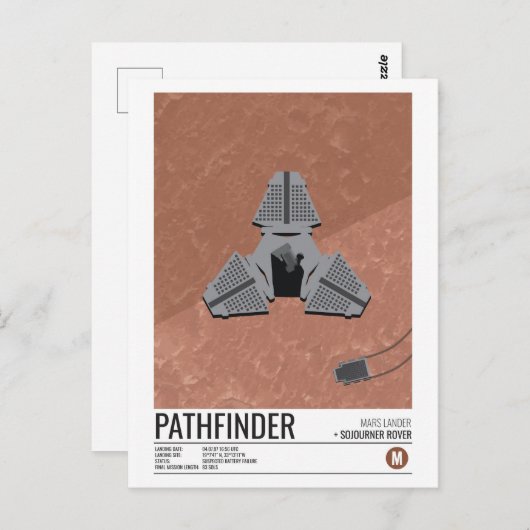 Pathfinder Lander Postkarte (Vorne/Hinten)