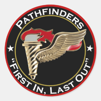 Pathfinder Motto Runder Aufkleber