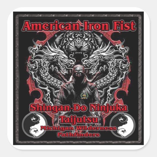 Pathfinder neues Logo Quadratischer Aufkleber (Vorderseite)