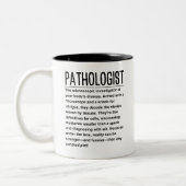 Pathologe Zweifarbige Tasse (Links)