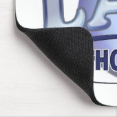 PATHOLOGIST Fun Blue LOGO - KLINISCHES LABOR Mousepad (Ecke)