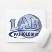 PATHOLOGIST Fun Blue LOGO - KLINISCHES LABOR Mousepad (Mit Mouse)