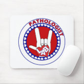 PATHOLOGIST LOGO ROUND ASL I LIEBE LABRADOR MOUSEPAD (Mit Mouse)