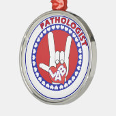 PATHOLOGIST LOGO ROUND ASL I LIEBE LABRADOR ORNAMENT AUS METALL (Links)