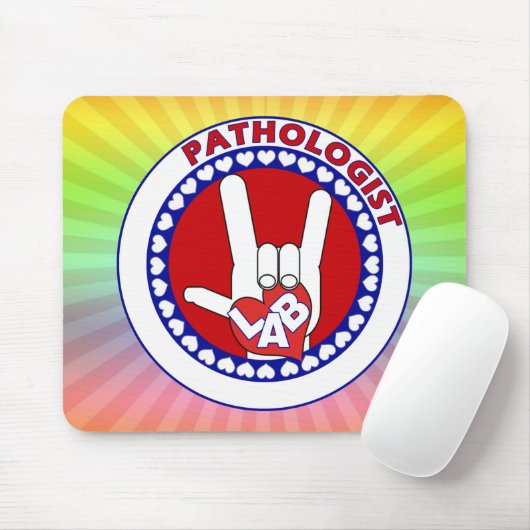 PATHOLOGIST ROUND LOGO ASL MOUSEPAD (Mit Mouse)