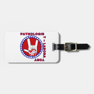 PATHOLOGIST SQUARE ASL LIEBE LOGO GEPÄCKANHÄNGER