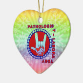 PATHOLOGIST SQUARE ASL LIEBE LOGO KERAMIKORNAMENT (Links)