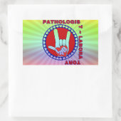 PATHOLOGIST SQUARE ASL LIEBE LOGO RECHTECKIGER AUFKLEBER (Tasche)