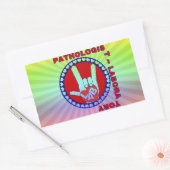PATHOLOGIST SQUARE ASL LIEBE LOGO RECHTECKIGER AUFKLEBER (Umschlag)