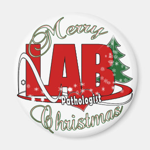 PATHOLOGISTISCHES CHRISTMAS-LABOR MAGNET