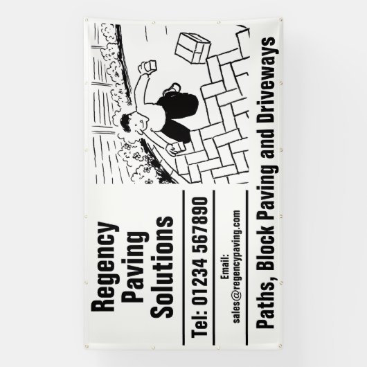 Paths, Block Paving and Driveways Banner (Vertikal)