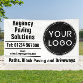 Paths, Block Paving and Driveways with Logo Banner (Außenbereich)