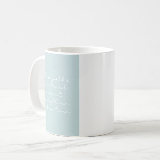 Paths Poetry Tasse (Vorderseite Links)