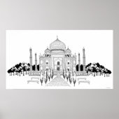 Pathway by Taj Mahal Poster (Vorne)